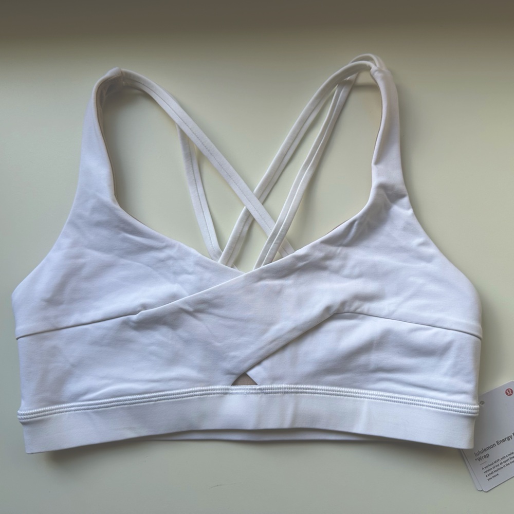 Lululemon Energy Bra *Wrap | Size 8 | White